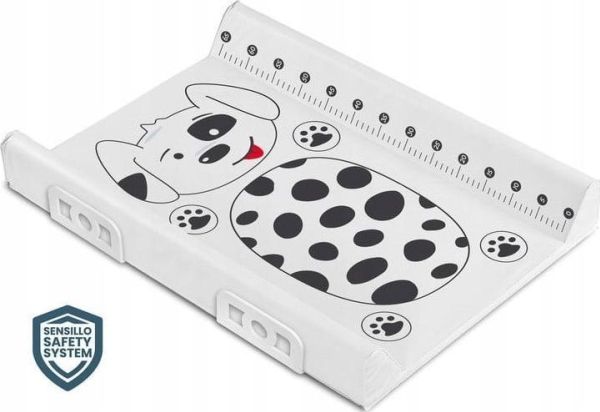 Sensillo gepolsterte Wickelunterlage mit Sicherheitssystem 70 cm Dog Platinum