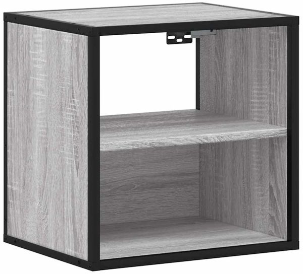 vidaXL Wand-Nachttische 2 Stk. Grau Sonoma 40x31x39,5 cm 848751 Bild 6