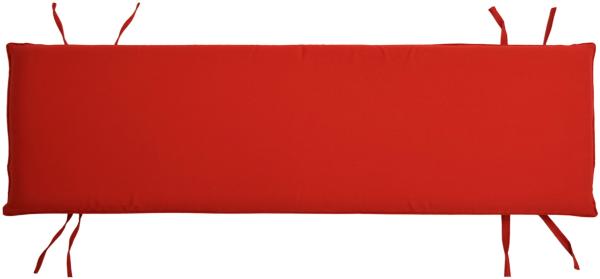 Bankauflage 120cm x 40cm für Gartenbank Ferrara TB-1063 Rot