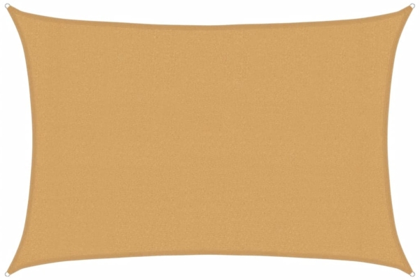 vidaXL Sonnensegel 160 g/m² Rechteckig Sandfarben 3x4 m HDPE 4002039
