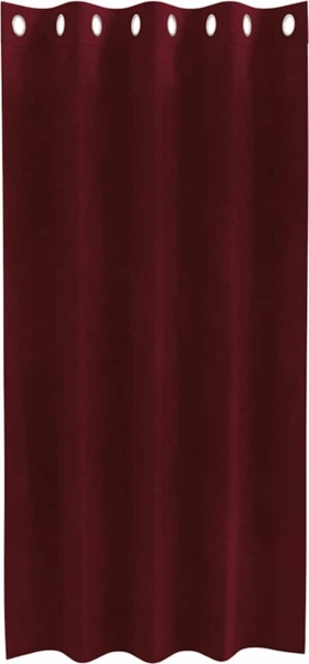vidaXL Verdunkelungsvorhänge 2 pcs Weinrot 140 x 175 cm Samt 4107299 Bild 3
