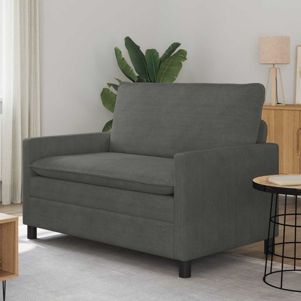 vidaXL Sofa Dunkelgrau 126 x 81 x 87,5 cm Stoff 42028814
