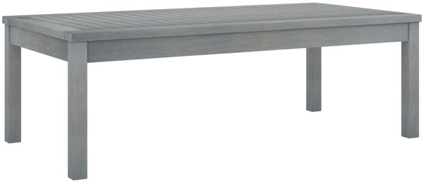 vidaXL Couchtisch 100x50x33 cm Grau Massivholz Akazie 311828