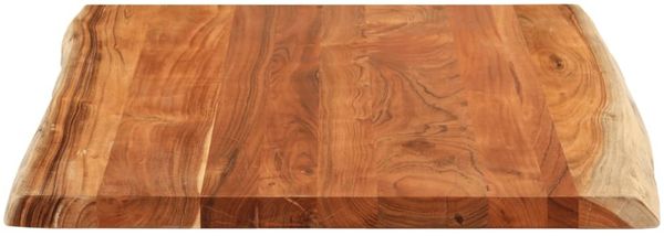 vidaXL Tischplatte 90x80x3,8 cm Rechteckig Massivholz Akazie Baumkante 370651 Bild 4