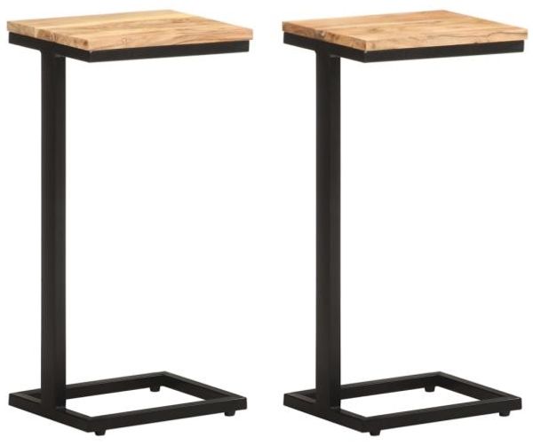 vidaXL Beistelltische 2 Stk. 31,5x24,5x64,5 cm Massivholz Akazie 321971