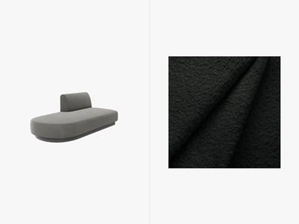 Micadoni 2-Sitzer Sitzmodul offen Miley Links Boucle Baloo Schwarz
