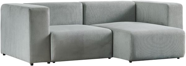 Sofa Suldal 2-Sitzer mit Longchair Cord Hellblau [en. casa] Bild 2