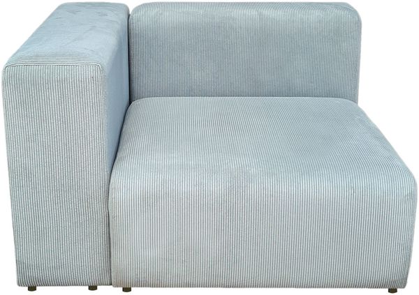 Sofa Suldal 2-Sitzer mit Longchair Cord Hellblau [en. casa] Bild 6