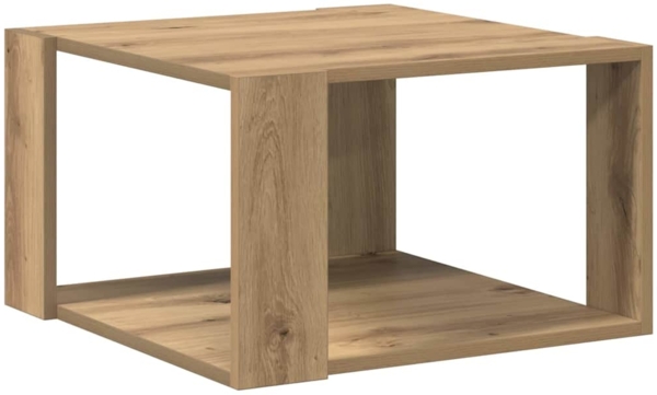 vidaXL Couchtisch Artisan-Eiche 51,5 x 51,5 x 30 cm Holzwerkstoff 869216