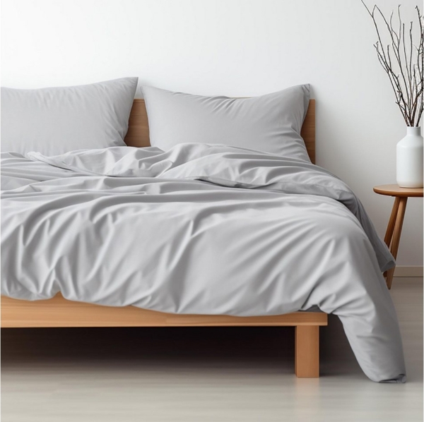 Hausfelder Bettwäsche Set 200x200 (Bettbezug 200 x 200 und 2 x Kissen 80x80), 100% Mikrofaser, 3 teilig, Bettwäsche, weich, pflegeleicht, mit Reißverschluss