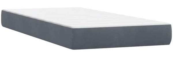 vidaXL Boxspringbett mit Matratzen Dunkelgrau 200x210 cm Samt 3317458 Bild 5