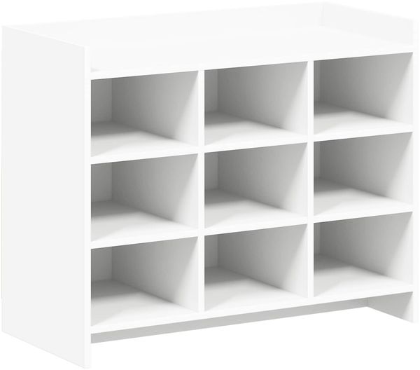 vidaXL Schuhschrank mit Speicher Weiß 85 x 39,5 x 70 cm Holzwerkstoff 8011363