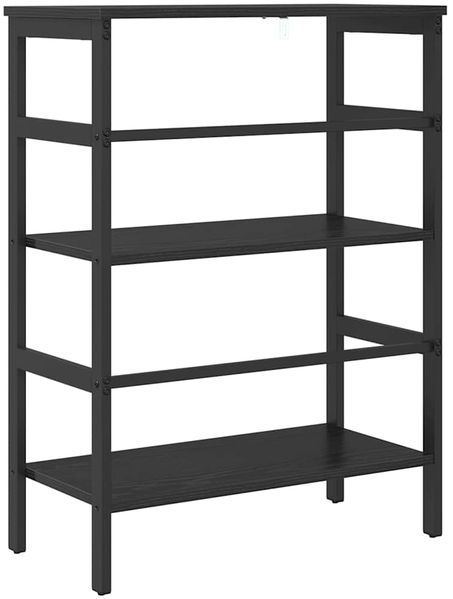 vidaXL Bücherregal Schwarz Eichen-Optik 60 x 29,5 x 81 cm 883916 Bild 7