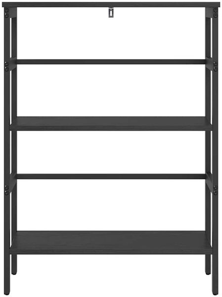 vidaXL Bücherregal Schwarz Eichen-Optik 60 x 29,5 x 81 cm 883916 Bild 5