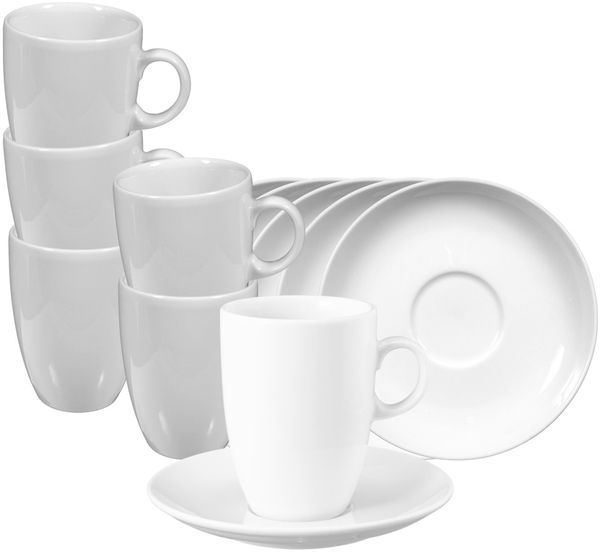 Seltmann Weiden VIP. Cappuccinotasse mit Untertasse 230 ml 6er Set