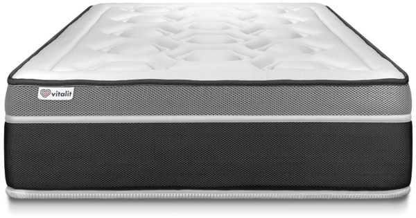 VITAL CARE matratze 100x210 cm, Taschenfedern und Rückstellschaum, Härtegrad 3, Höhe : 26 cm, 7 Komfortzonen