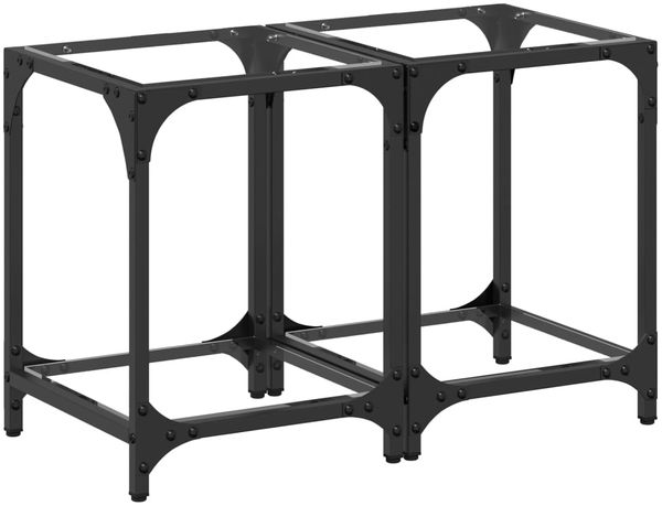 Couchtische, Sofatische mit Glasplatte 2 Stk. Transparent 30x30x40 cm Stahl