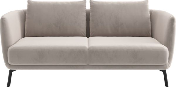 SCHÖNER WOHNEN-Kollektion 2,5-Sitzer Pearl, hochwertig und komfortabel, - 5 Jahre Hersteller-Garantie, auch in Bouclé, Maße (B/H/T): 190/71/91 cm, Füße Metall