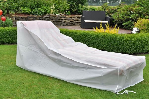 Spetebo Gartenmöbel-Schutzhülle Wetterschutzhülle für Liegen - 200 x 75 cm (Stück, 1-St, Abdeckung), Schutzhülle Abdeckung für Liegestühle