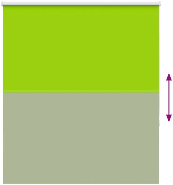 vidaXL Verdunkelungsrollo Grün 125x150cm Stoffbreite 121,6cm Polyester 4011263 Bild 9