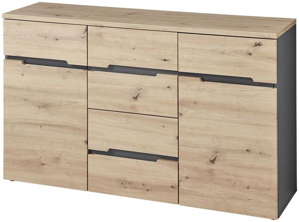 Kommode MEMPHIS GH27 2-türig Artisan Eiche Graphit Nachbildung