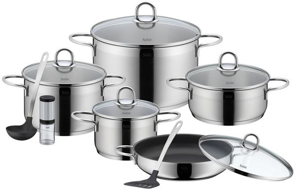 WMF 21.0929.6010 Kochtopf Rund Silber