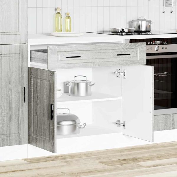 vidaXL Küchenunterschrank Porto Grau Sonoma Holzwerkstoff 853983