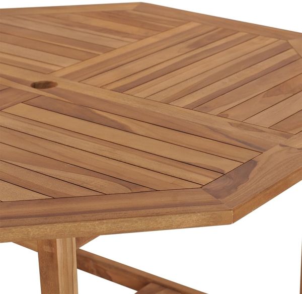 vidaXL Garten-Esstisch 110x110x75 cm Massivholz Teak 318478 Bild 6