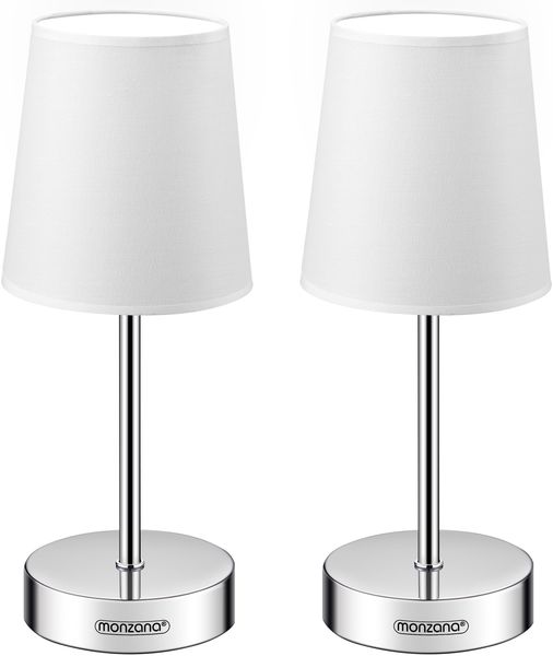 2x Tischlampe LED Lumiere 32x13x13 cm weiß
