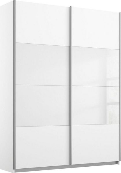 rauch Schwebetürenschrank Quadra Bestseller Schlafzimmerschrank in vielen Breiten Kleiderschrank Garderobenschrank Schrank mit Glaselementen