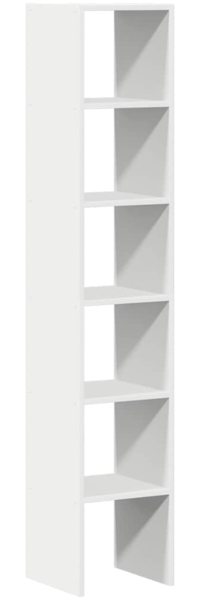 vidaXL Bücherregale 2 Stk. Stapelbar Weiß 30x30x80 cm Holzwerkstoff 858804