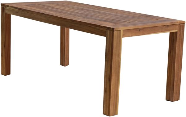 Gartentisch PRAGUE - Akazie, Akazienbraun, 180x90x77cm | Terrassentisch Wetterfest Outdoor Tisch