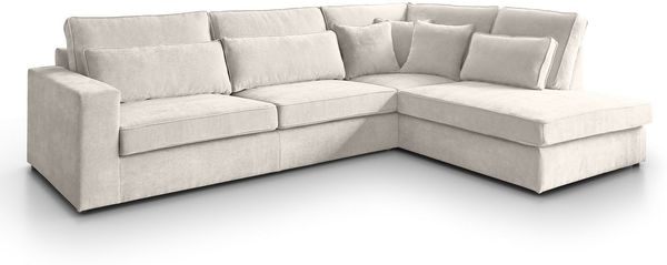 Beautysofa Ecksofa mit dekorativen Kissen PARMA, im modernes Design, klassische Polsterecke inklusive Wellenfedern Bild 2