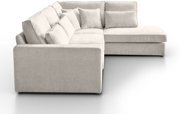 Beautysofa Ecksofa mit dekorativen Kissen PARMA, im modernes Design, klassische Polsterecke inklusive Wellenfedern Bild 3