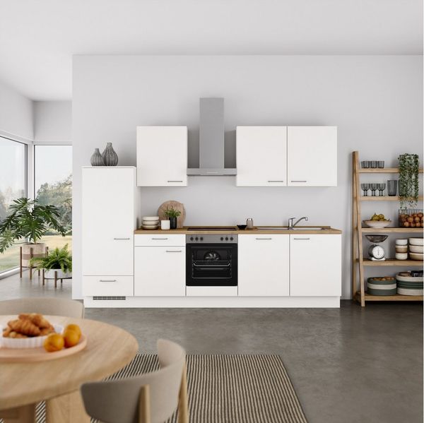 nobilia® Küchenzeile "Laser I", NEU: individuell anpassbar mit gratis Profi-Beratung, vormontiert, 180 cm breit, optional mit verschiedenen E‑Geräte-Sets