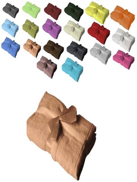 4 x Badvorleger 700 g/m² 50 x 80 cm Sand