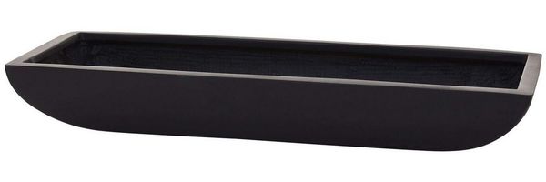 VIVANNO Pflanzschale Fiberglas ZOEY Schale - Anthrazit Matt (1 St), 64 x 24 x 10 cm