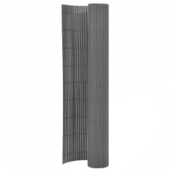 vidaXL Gartenzaun Doppelseitig 110x300 cm Grau 317155