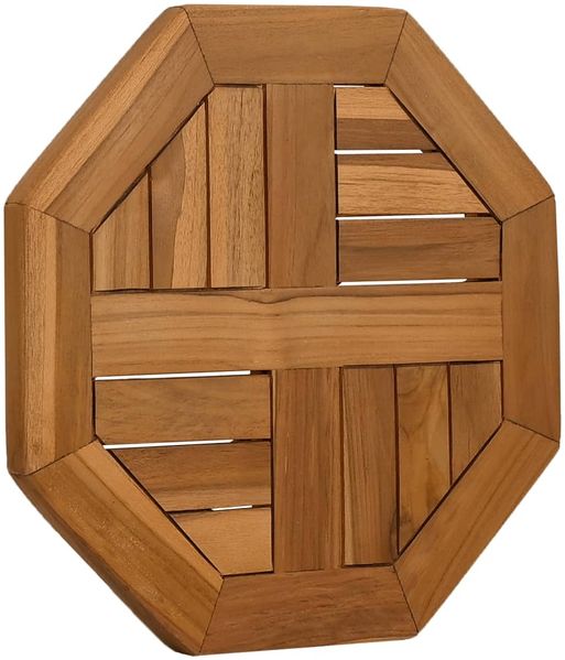 vidaXL Tischplatte 40x40x2,5 cm Achteckig Massivholz Teak 366662 Bild 3