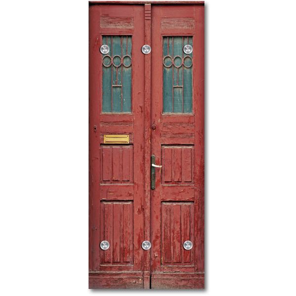 Queence Garderobe - "Mina" Druck auf hochwertigem Arcylglas inkl. Edelstahlhaken und Aufhängung, Format: 50x120cm