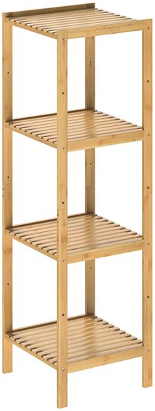 Casaria Standregal Bad Badregal Holz Bambus 4 Etagen