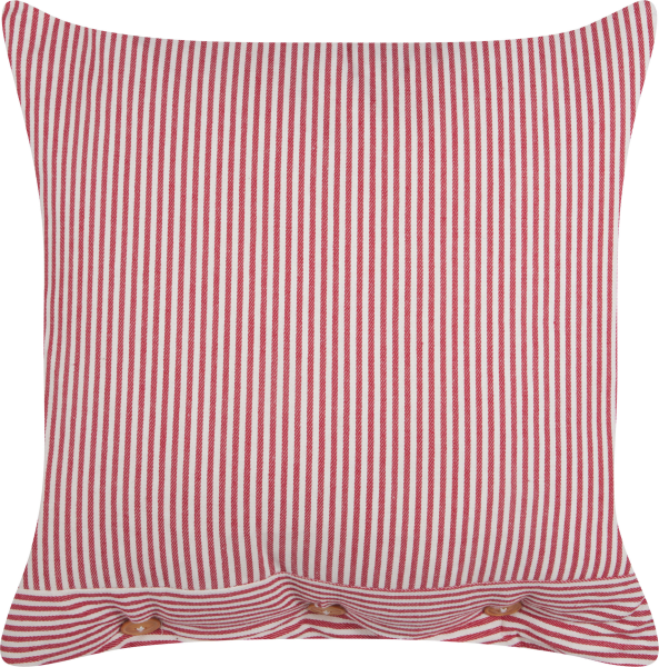 Dekokissen AALITA Baumwolle 45 x 45 cm Streifen Rot