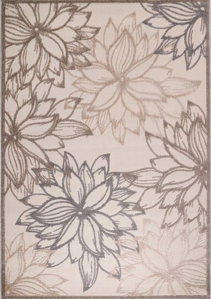 Sanat Teppich Floral 2 Outdoor, rechteckig, Höhe: 6 mm, In- und Outdoor geeignet, Blumen, Balkon, Terrasse, Außenbereich