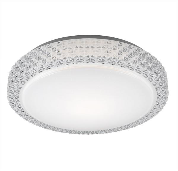 LED Deckenleuchte, Sternenhimmel CCT, D x H 40 x 11 cm