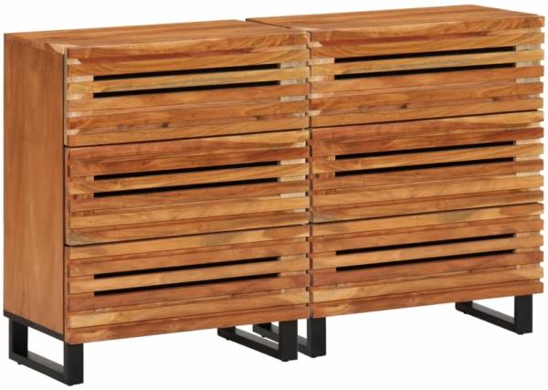 vidaXL Sideboard 2 Stk. 60x34x75 cm Massivholz Akazie 3217080