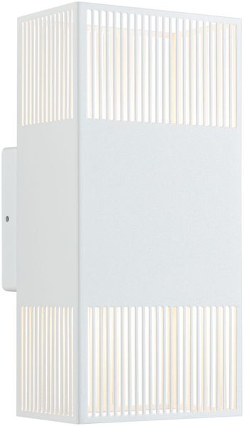 LED Wandleuchte Tharin IP44 3000K 120x250mm 2x3,7W Weiß