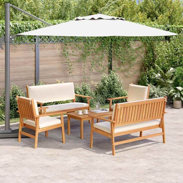 vidaXL Gartensofa-set 5 pcs Braun Massivholz Akazie 3331813