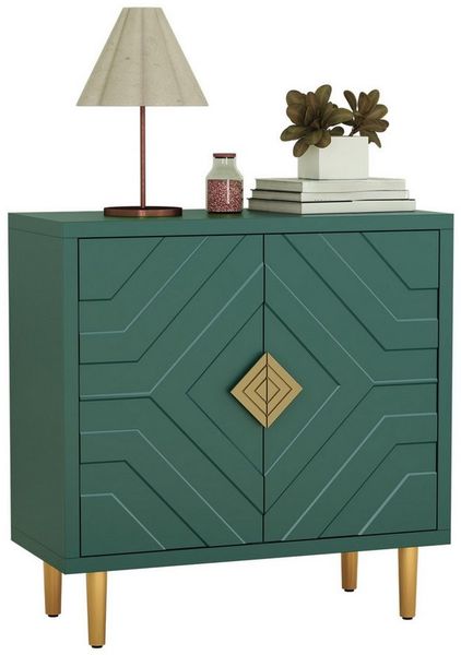 HOLTICO Sideboard Schrank für Wohnzimmer, Küche, Schlafzimmer (1 St), Kommode mit 2 Türen, Küchenschrank, Aufbewahrungsschrank