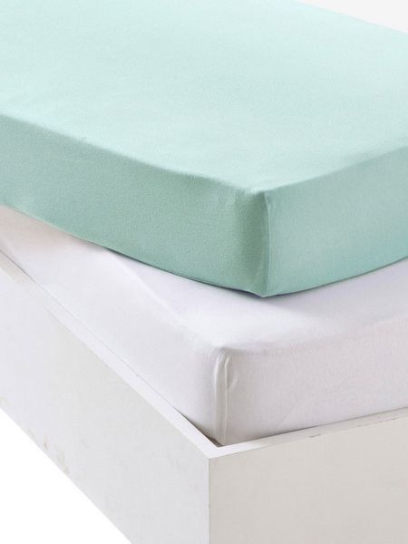 vertbaudet Spannbettlaken Baby Spannbettlaken, Jersey, 2er-Pack
