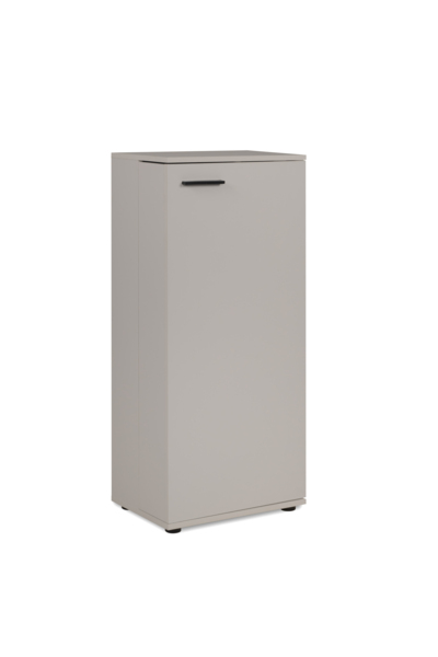 Finori Satos 02B Kommode / Schuhschrank, Samt | Schuhschrank für Flur | Maß: B x H x T ca. 50 x 110 x 34 cm | Schuhschrank mit Platz für bis zu 12 Paar Schuhe 1 Tür mit wechselbarem Türanschlag und 2 Einlegeböden und 3 Kunststoffstangen zur Schuhfixierung Kor... Bild 6